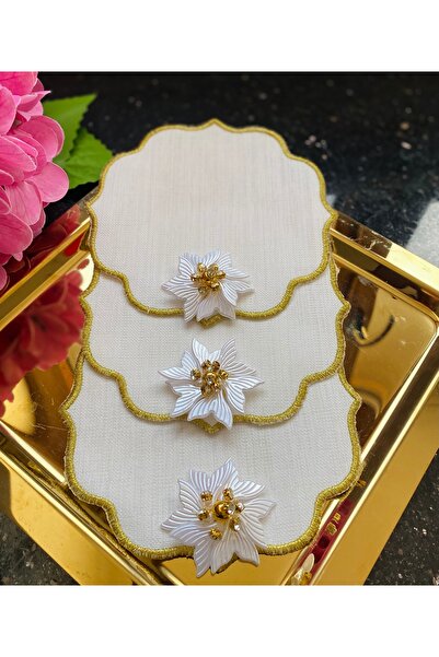 ELÇİÇEK HOME Presentation Napkin, Cocktail Napkin, Coffee Side Presentation Napkin