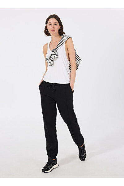 Fabrika Siyah Kadın Eşofman Altı F5WL-EA0235