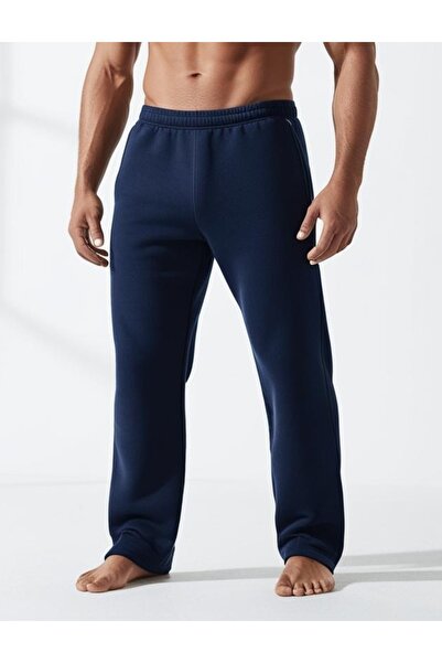 EydaMoon Чоловічі темно-сині спортивні штани Relax Fit мішкуватої форми з 2 нитками