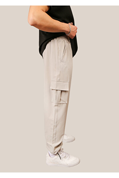 EydaMoon Парашутна тканина Баггі штани з кишенями Регульовані застібки на штанинах