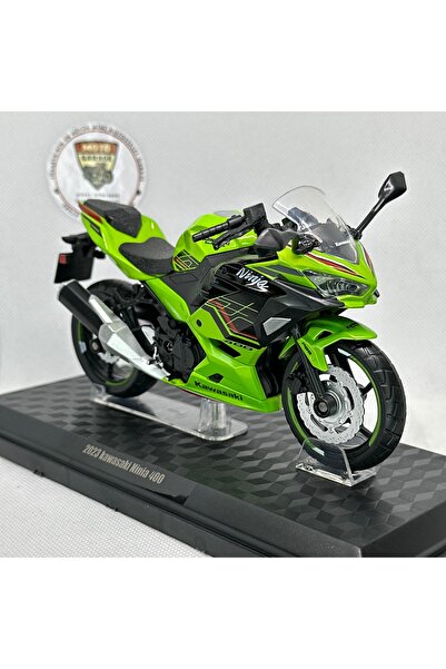 Maisto Diecast Kawasaki Ninja 400 STANTSIZ-SESLİ-IŞIKLI 1:12 Diecast Motosikl...