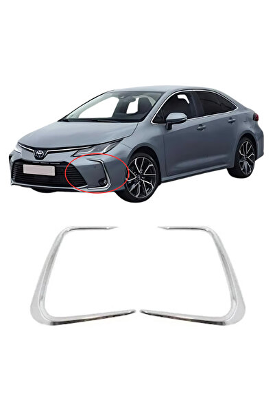 EMTEK Toyota Corolla Krom Sis Farı Çerçevesi (2parça) 2019 Ve Üzeri P.çelik