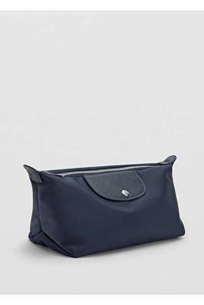 MANGO Woman Büyük boy naylon kozmetik çantası