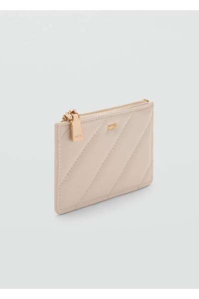 MANGO Woman Küçük boy kapitone bozuk para cüzdanı