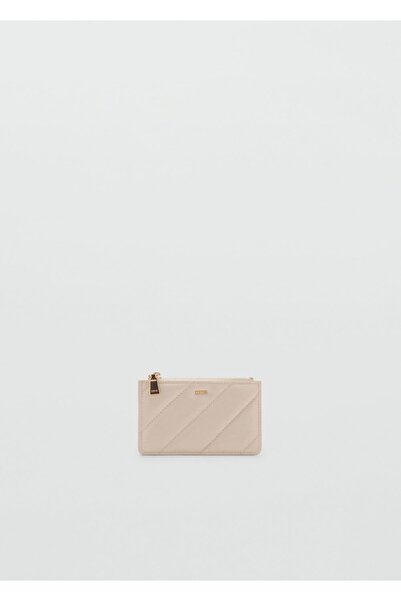 MANGO Woman Küçük boy kapitone bozuk para cüzdanı