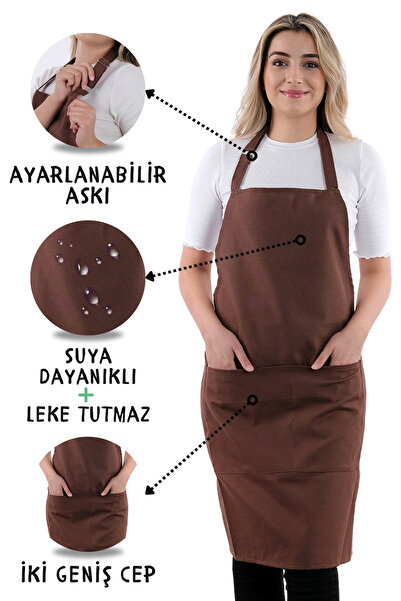 sevilya Simple ayar askılı mutfak önlüğü