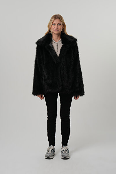 PIQUE ΓΥΝΑΙΚΕΙΟ ΠΑΛΤΟ Γυναικείο με επένδυση παλτό με συνθετική γούνα