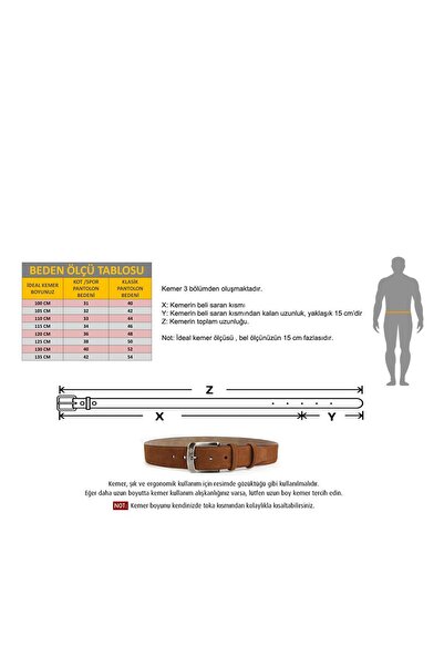 Summit Ανδρική υφασμάτινη ζώνη από γνήσιο δέρμα Summit 1405