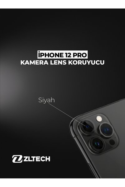 ZLTECH İPhone 12 Pro Uyumlu Kamera Lens Koruyucu