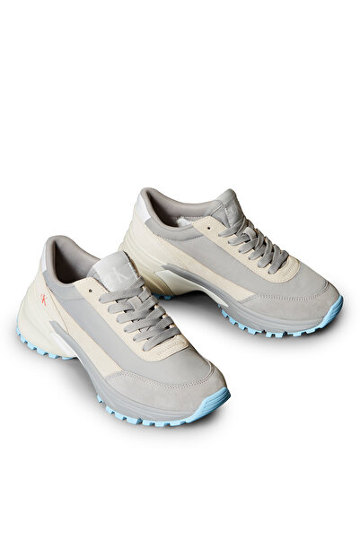 Calvin Klein Kadın Karışık Materyalli Hiker Runner Sneaker - Gri