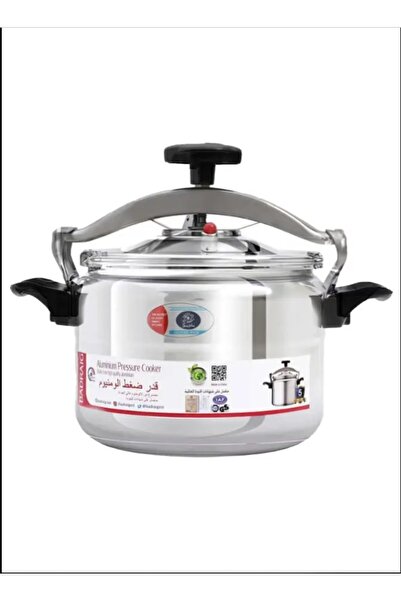 Badraig Aluminum Pressure Cooker | Pressure Cooker | Arabic Cooker | Silver/Black 5 Liters