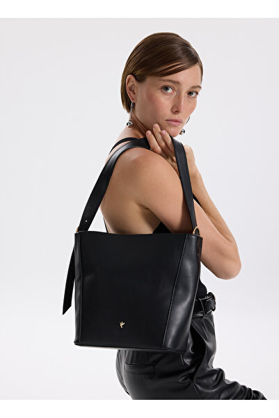 Fabrika Siyah Kadın Tote Çanta ADARA-DART