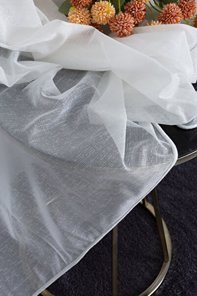 Payidar Salon Oda Yatak Odası Keten Düz Brillant Yeni Sezon 2025 1/2 Normal Pile Tül Perde AMOR