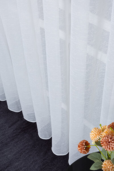 Payidar Salon Oda Yatak Odası Keten Düz Brillant Yeni Sezon 2025 1/2 Normal Pile Tül Perde AMOR