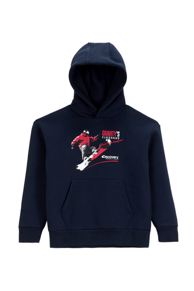 Discovery Expedition Baskılı Erkek Çocuk Lacivert Sweatshırt D5WB-SWT3053