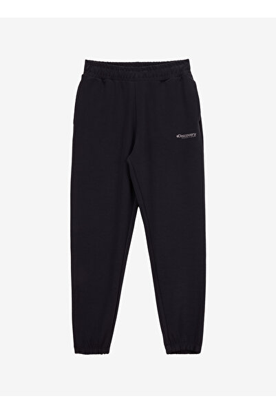 Discovery Expedition D3WL-EA3 Siyah Regular Fit Düz Kadın Eşofman Altı