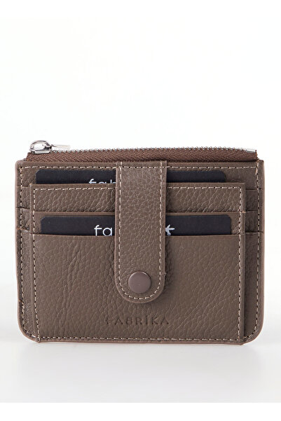 Fabrika Kahve Kadın Kartlık frk 533 Flt Deri CEVİZ