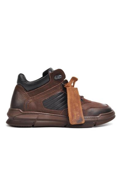 Pierre Cardin 77554 Ανδρικές μπότες από γνήσιο δέρμα Nubuck καφέ