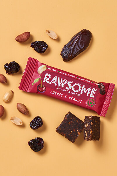 Rawsome Vişneli & Yer Fıstıklı Meyve Ve Yemiş Barı 40g X 16 Adet