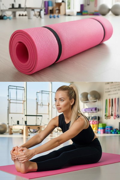 Genel Markalar Pilates Matı Yoga Matı Spor Matı Pilates Minderi 6mm Kamp Matı...