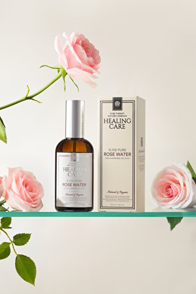 Healing Care Saf Gül Suyu %100 Doğal Yağı Alınmamış Cam Amber Şişe 100ml