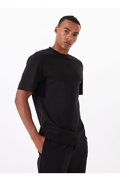 Reebok LC 0011 GARMEN ACT TEE Siyah Yuvarlak Yaka Regular Fit Düz Erkek T-Shirt