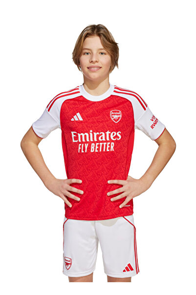 adidas Düz Kırmızı - Beyaz Erkek Çocuk T-Shirt JI9533 AFC H JSY Y