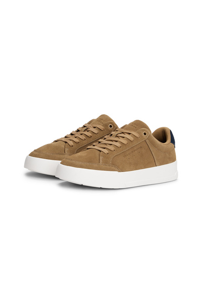Tommy Hilfiger Hnědé pánské tenisky TH COURT SUMMER SUEDE