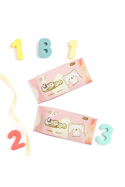 repro design Sevimli Ambalajlı Mini Islak Mendil 2'li Paket 8 Yapraklı Seyaha...