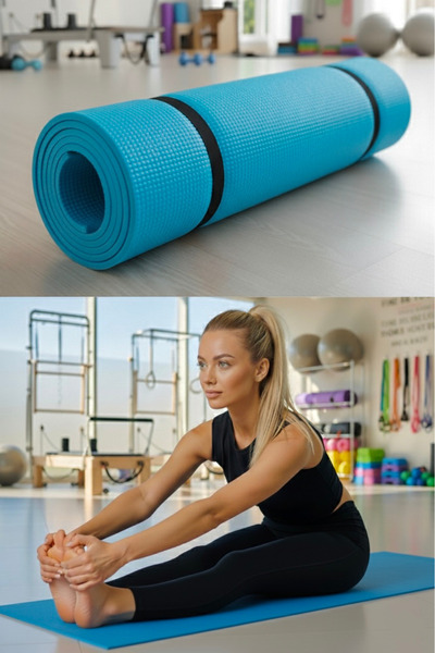 SAVUR Pilates Matı Yoga Matı Spor Matı Pilates Minderi 6mm Kamp Matı Yoga Min...
