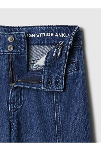 GAP Kız ÇocukHigh Rise Stride Wide-Leg Ankle Jean Pantolon