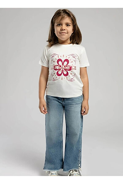 Lee Cooper Печатна бежова тениска за момичета 252 LCG 242008