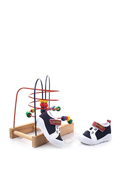 Şirin Bebe 3816 First Step Orthopedic Baby Boy Summer Linen Shoes