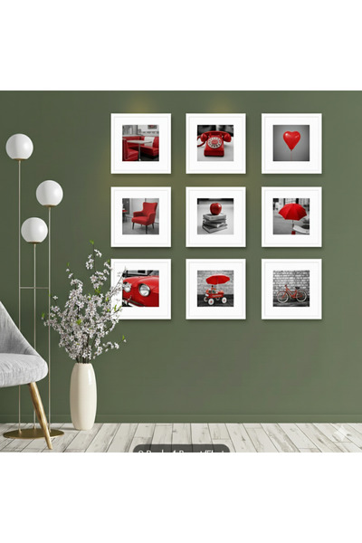 hobicehayaller 20X20 cm Pvc Glass Frame Set! 9' Detachable Frame!