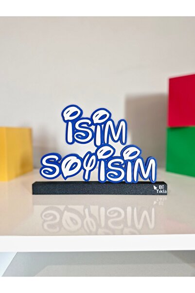 BİTIKLA Kişiye Özel İsimli 3D Tasarım Dekoratif İsimlik – Masa Üstü Aksesuar