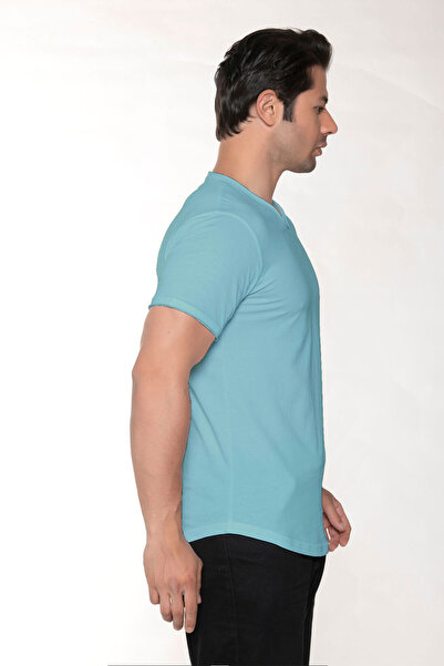 BlackHorn Men's Wide Neck 100% Cotton Loose T-Shirt