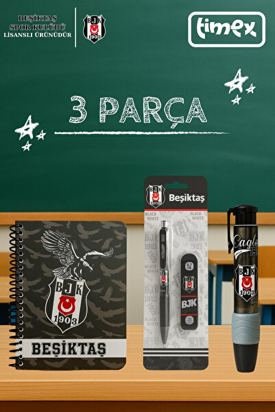 Beşiktaş İLE LİSANSLI 3 PARÇA PREMİUM KIRTASİYE SETİ!