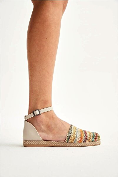 Papuçsepeti Water Perisi 1701 Γυναικεία Ψάθινα Πλεκτά Casual Παπούτσια