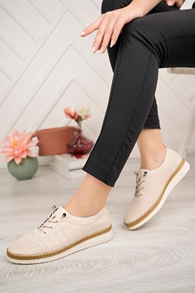 Norfix 3643 Lastik Bağcıklı Ortopedik Günlük Kadın Ayakkabı