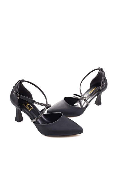 Ceylan 901 Pantofi cu toc de 7,5 cm de damă din satin