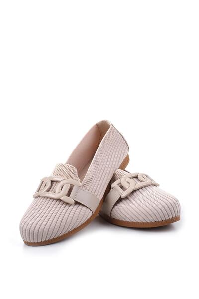 Sedef 202 Model Anatomical Sole Comfortable Knitwear Women's Ballerina Shoes
