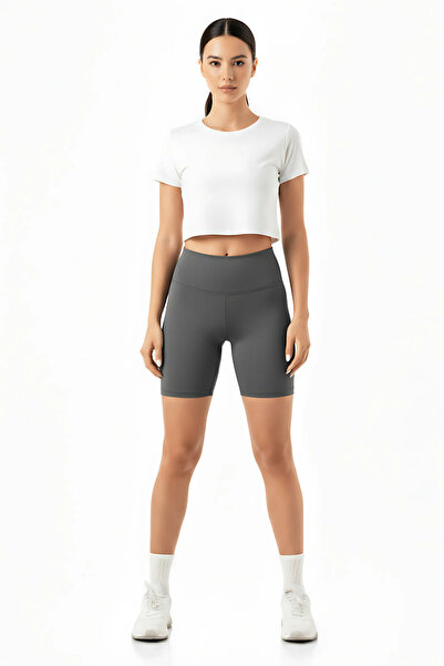 Thestiluxe Ευέλικτο κοντό κολάν ψηλής μέσης 4 κατευθύνσεων για γιόγκα, αθλήμα...