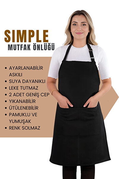 sevilya Simple ayar askılı mutfak önlüğü