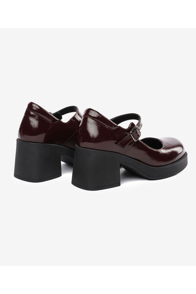 Greyder Women's Burgundy Patent Leather Genuine Leather Classic Shoes 5K2Ua72214