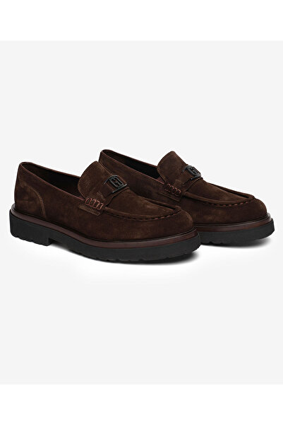 Greyder Erkek Kahverengi Hakiki Deri Loafer Ayakkabı 5K1UA64739