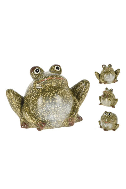 BOYNER EVDE Çok Renkli Biblo Porselen Kurbağa 8x8x3cm