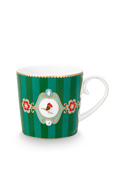 Pip Studio Porselen Yeşil Kupa LOVEBİRDSYEŞİLÇİZGİLİMDLYNKÜÇÜKMUG