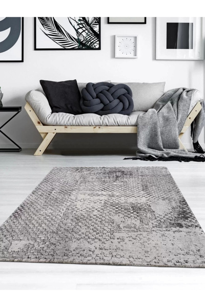 PetraHomeLiving Safir Modern Salon ve Oturma Odası Halısı - Gri