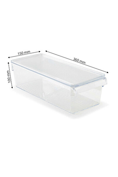 Prima Nova Οργανωτής μπάνιου και κουζίνας με διαφανές κάλυμμα - Ράφι Ps 360*150*100 mm