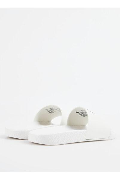 Polo Ralph Lauren Beyaz Kadın Terlik POLO SLIDE
